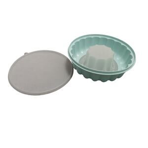 Tupperware Vintage Teal Blue Jello Mold Salad Dessert 3 Pcs Great Condition